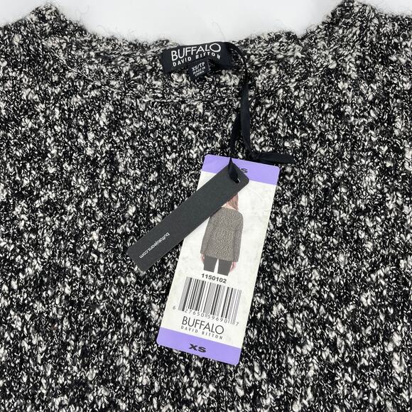 New BUFFALO David Bitton Sweater Textured Marled Knit Pullover Women's XS - Picture 3 of 6